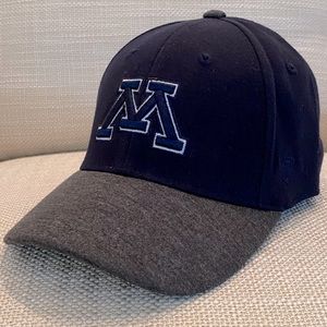 Men's Top of the World Blue Gray Minnesota Golden Gophers Team Fitted Hat